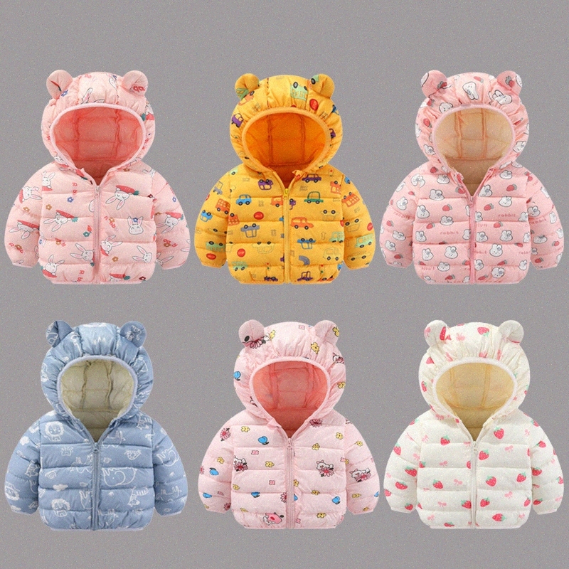 baby girls Kids Jackets Coats toddler Winter Jackets Boys Girls infant white Warm Outwear Children Classic Fashion Coats e19I#-image-960629428