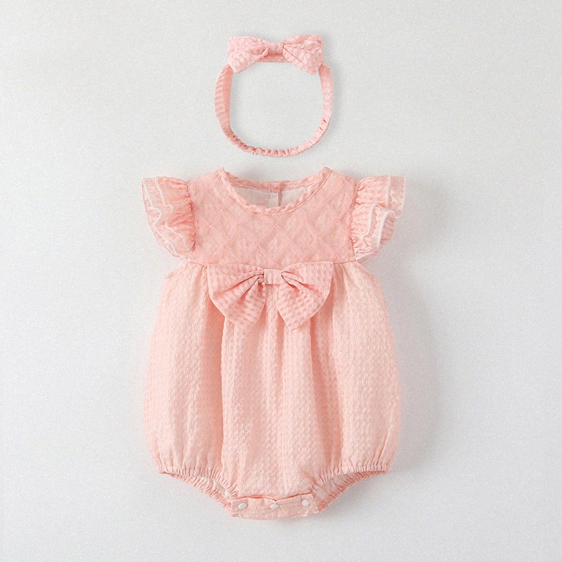 summer Girls pink rompers Baby Newborn clothes with infant new born Romper Costume Overalls Clothes Jumpsuit Kids Bodysuit for Babies Outfit b9jE-image-960629454