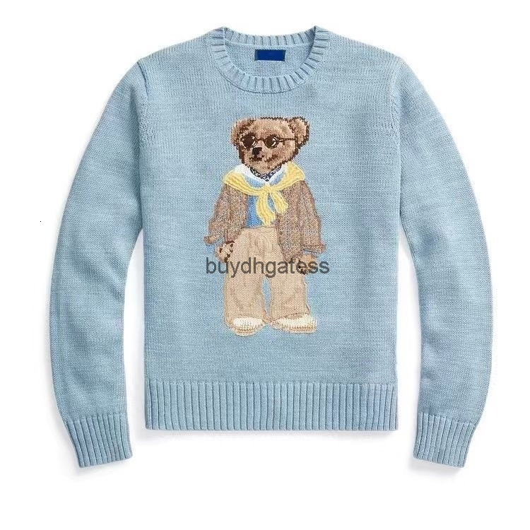 Women's Womens Designer Winter Soft Basic Women Pullover Cotton Pulls Fashion Knitted Jumper Teddy Bear Embroidery Sweaters