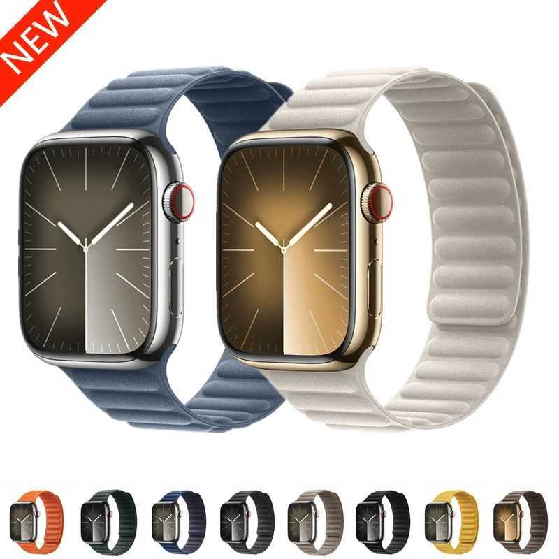 Bands de montre d'autres accessoires de mode Sangle de boucle magnétique finement tirée pour Apple Watch Band 44mm 45mm 49mm 41mm 42mm 40 46 mm B