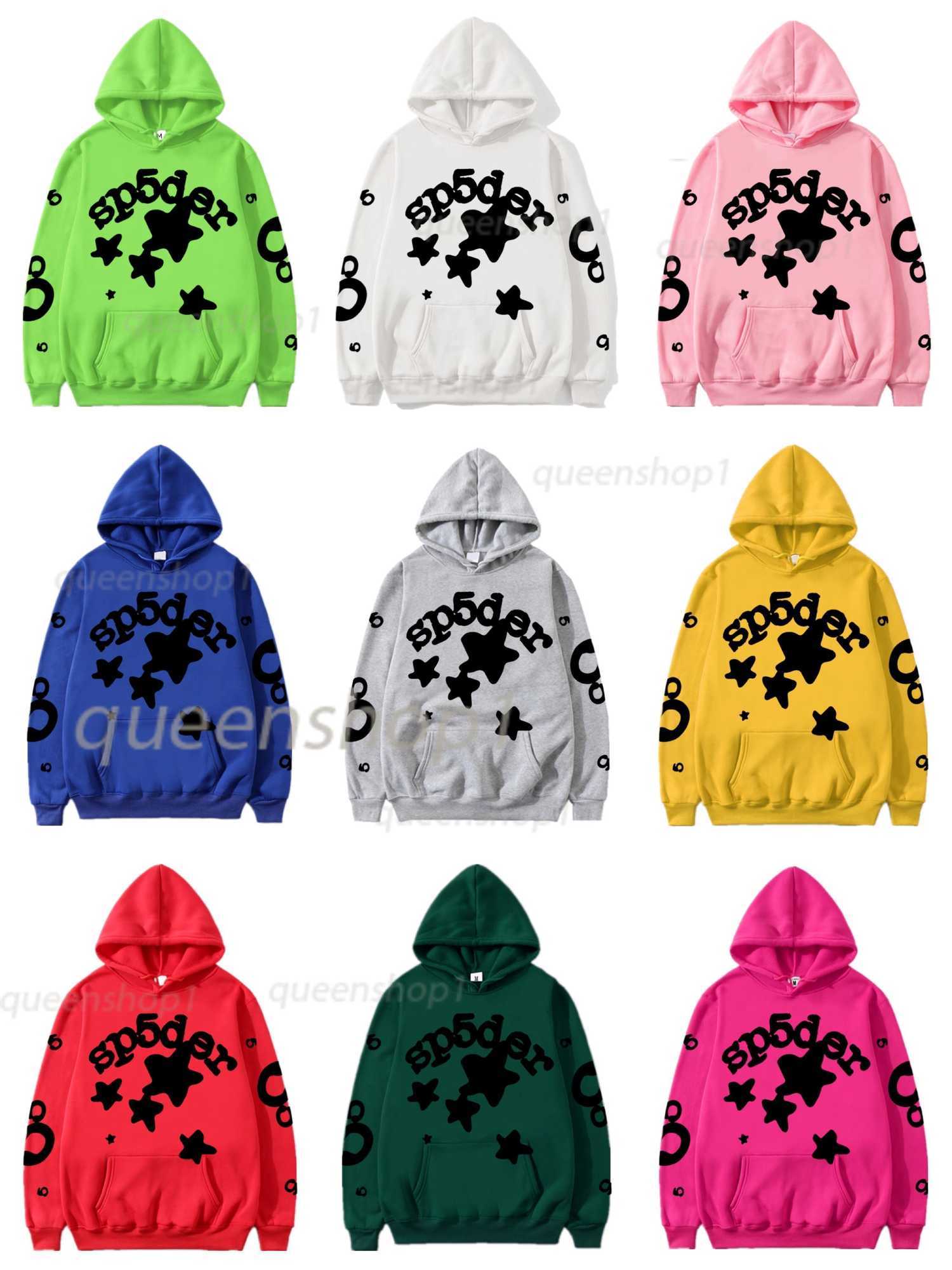 Die Spider Sweat-shirt Designer 555 hommes pour femmes de haute qualité Permet de réseau en mousse Pink Y2K Pull sweat-shirt Pantalon confortable