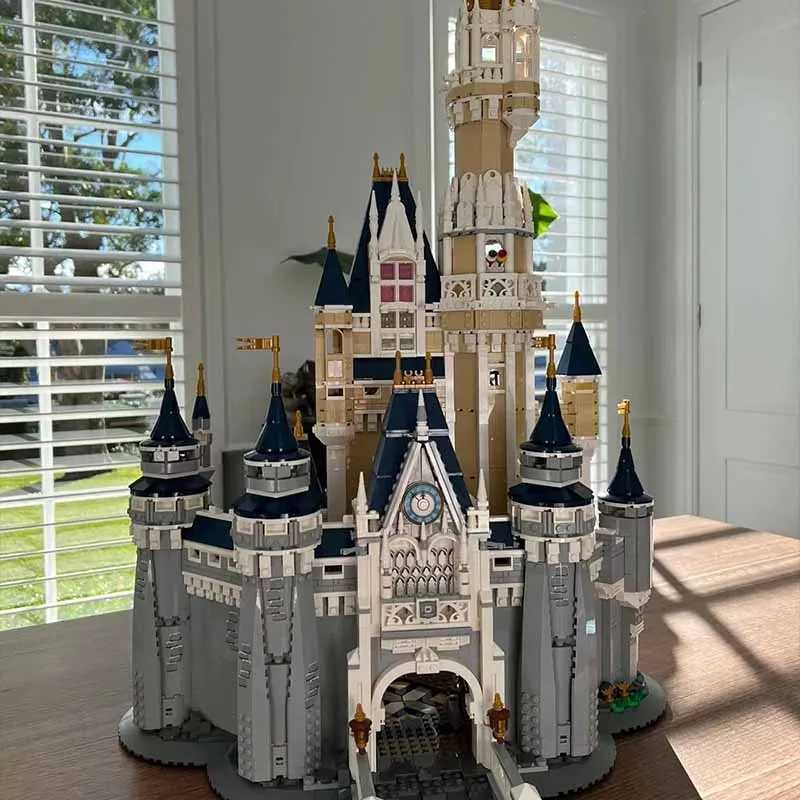 Blocks New 4080 pieces compatible with 71040 Princess Castle modular building blocks childrens educational toys Christmas giftsY24111239CT-image-1030928503