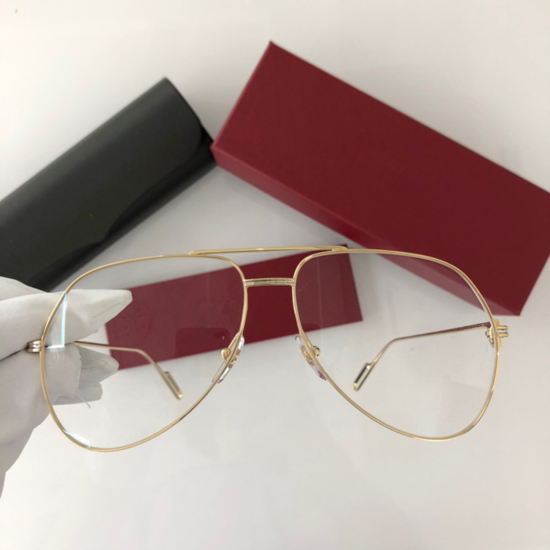 Luxury Unisex Pilot Birrim Sunglasses Frame lightweight titanium fullrim 116OC fashion French style 60-14-140 for prescription glasses goggles fu-image-406604360