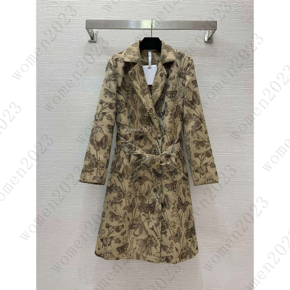 Vestes de créateurs de trenchs de trench Veste de marque Femme Windbreaker Fashion Logo Automne Vacturains Double-Baste Breas de trench Casual Ve