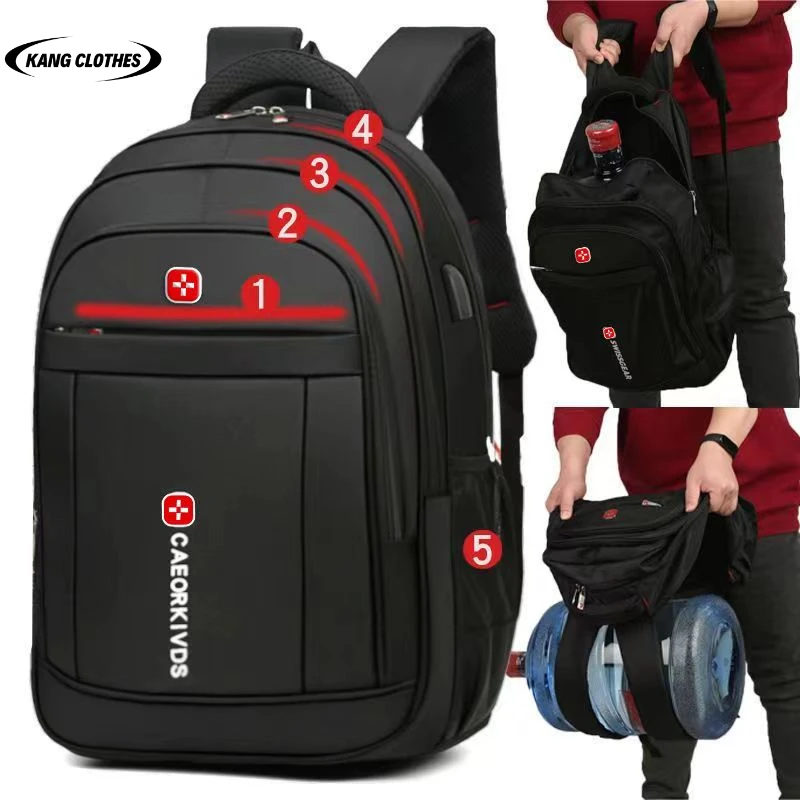 Backpack High Quality Men's Waterproof Oxford Cloth Student Large Capacity outdoor USB Charging Laptop Sports