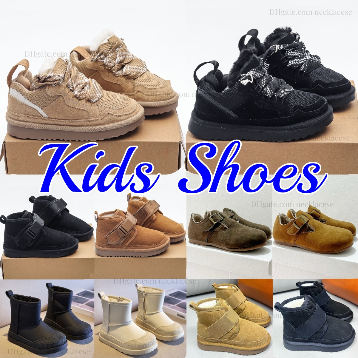 Kids Boots Designer Boys Girls Winter Warm Sneakers Toddler Children Australia Snow Booties Black Australie Chestnut White Brown ClassicPeK#-image-843409350