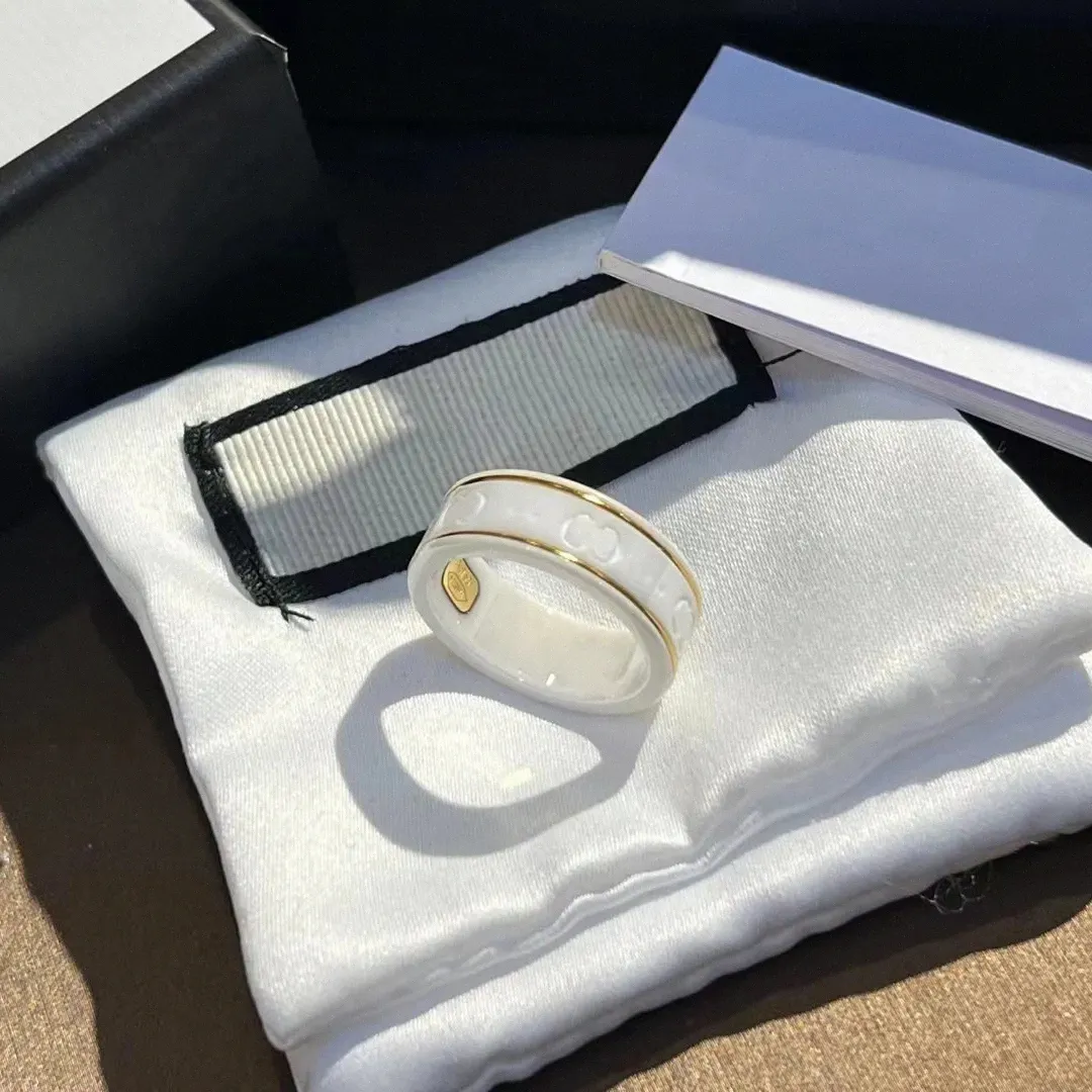 luxurys designers ring with clear lettering fine workmanship full personality engagement jewelry gold and silver wedding party couple gifts rings-image-961143132