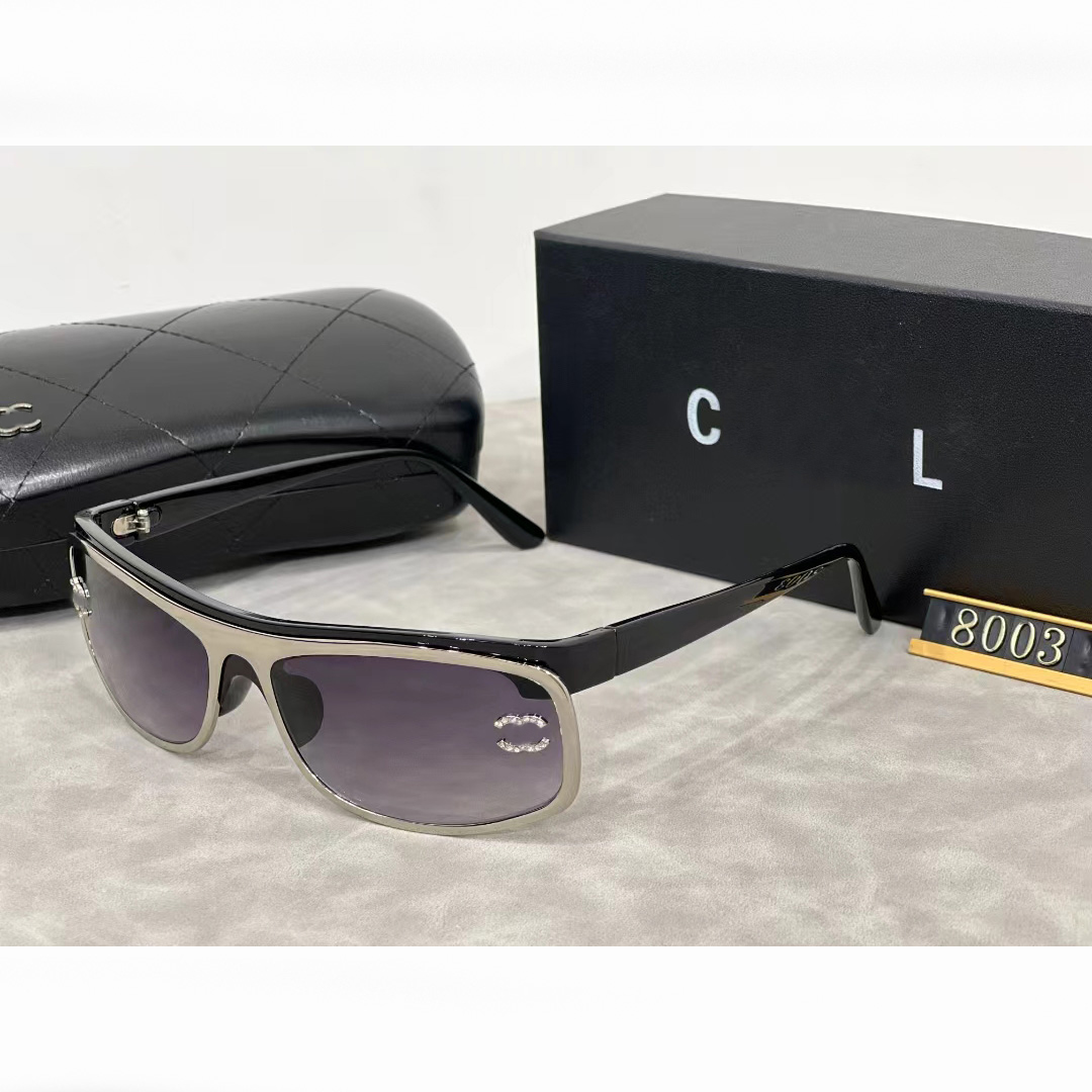 Designer Chanells Glasses Channelsunglasses Cycle Luxury Fashion Personality Anti Glare Mens Womens Vintage Baseball Sport Sunglasses Brand Original