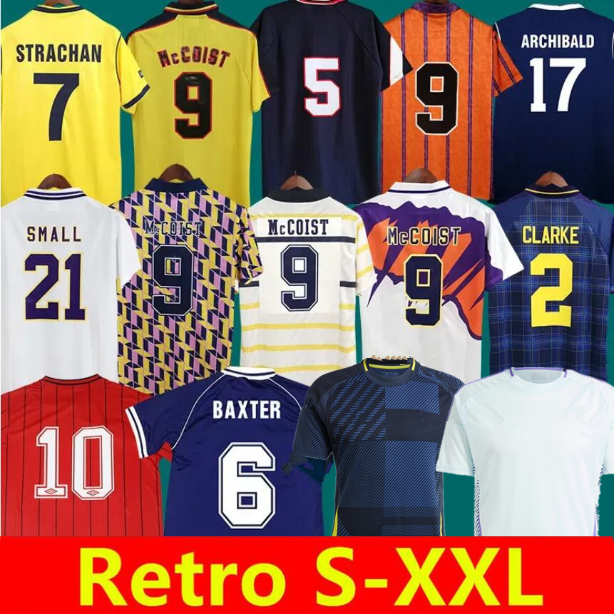 1978 1982 1986 1990 ScoTLandS football shirts Retro Soccer Jerseys 1991 1992 1993 1994 1996 1998 2000 Vintage jersey Collection STACHAN McSTAY 2024 HOME AWAY 