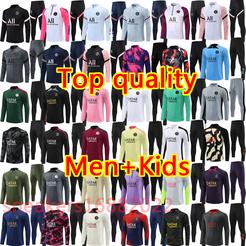 21 22 23 24 pPSG tracksuit Paris tracksuits training psgES chandal 2024 25 survetement foot tuta retro futbol Soccer tracksuit football tracksuit kid men and kids kit 
