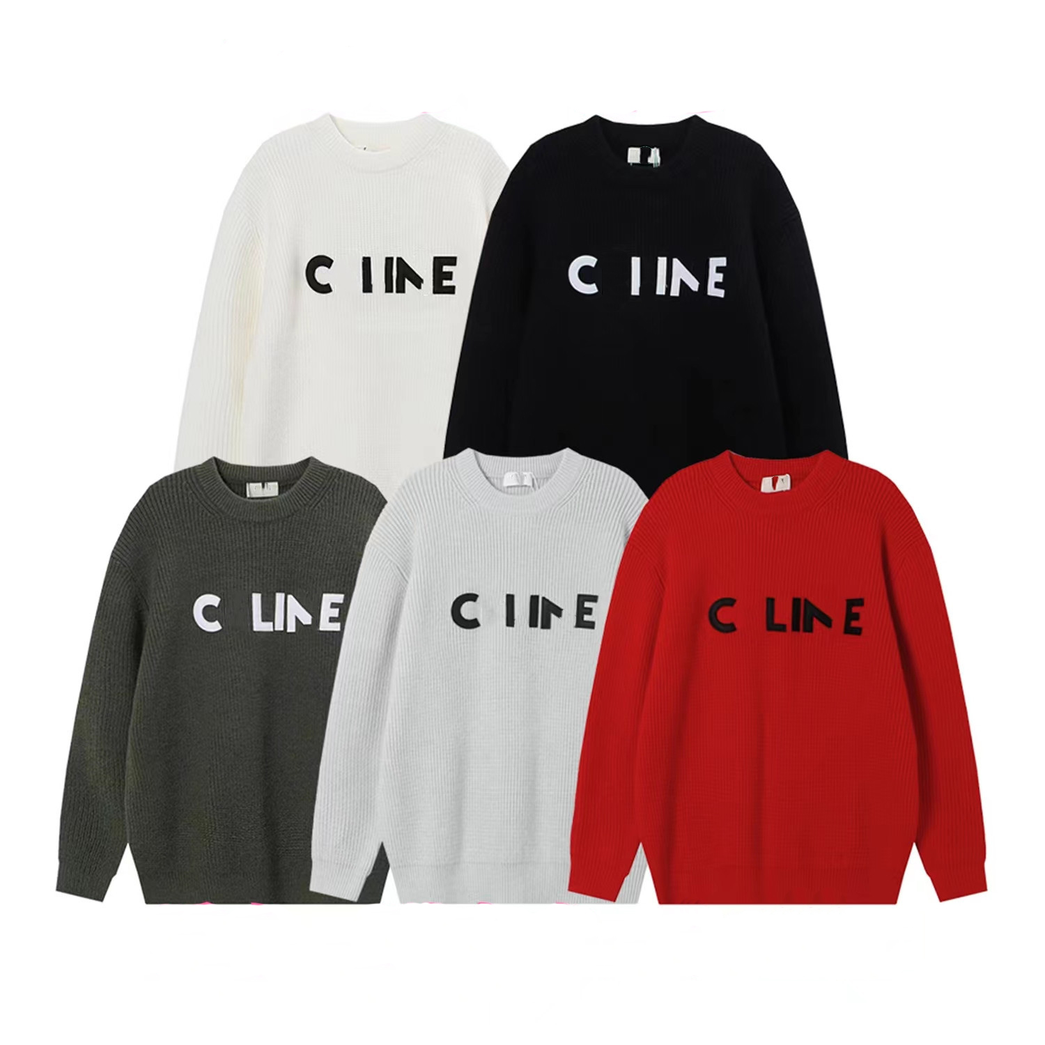New High Version Letter Patchwork Embroidered Letter Designer Sweater Style Men Women Vertical Knitted Sweaters Fashion Long Sleeve Winter Tops P