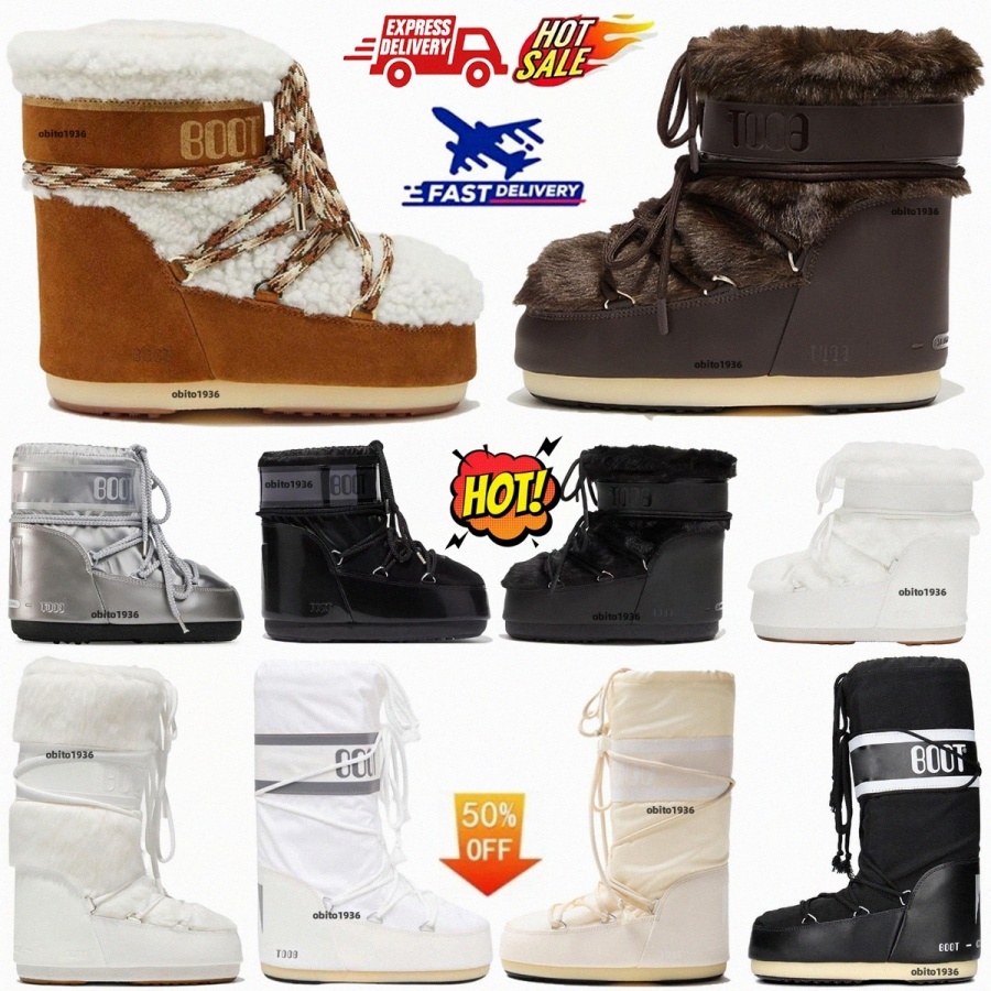 Boot Casual Boots Park Icon Chaussures décontractées Chaussures Femme Designer Classic Snow Rubber Sole Sleded Fur Boties Furry Cuisine High Mini