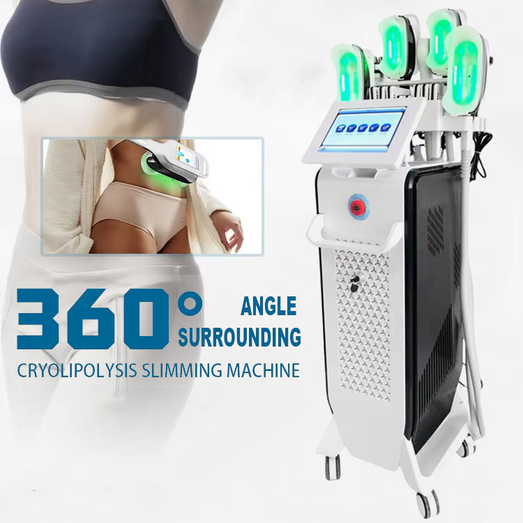 Multifunctional Cryolipolysis + RF + Cavitation + Lipo Laser All in One Fat Removal Anti-cellulite Effective Body Contouring Slimming 360 Cryo Ma
