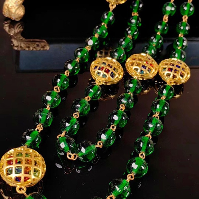 Vintage Women Necklace Jewelry High Quality Yellow Gold Plated Bling CZ Diamond Birdcages Necklaces Earrings For Friends Nice Gift