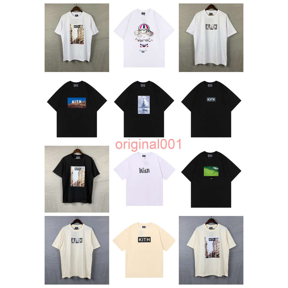 kith shirts t-shirts de créateurs pour hommes tee-shirts d'entraînement pour hommes t-shirts surdimensionnés t-shirt 100% coton kith t-shirts vin