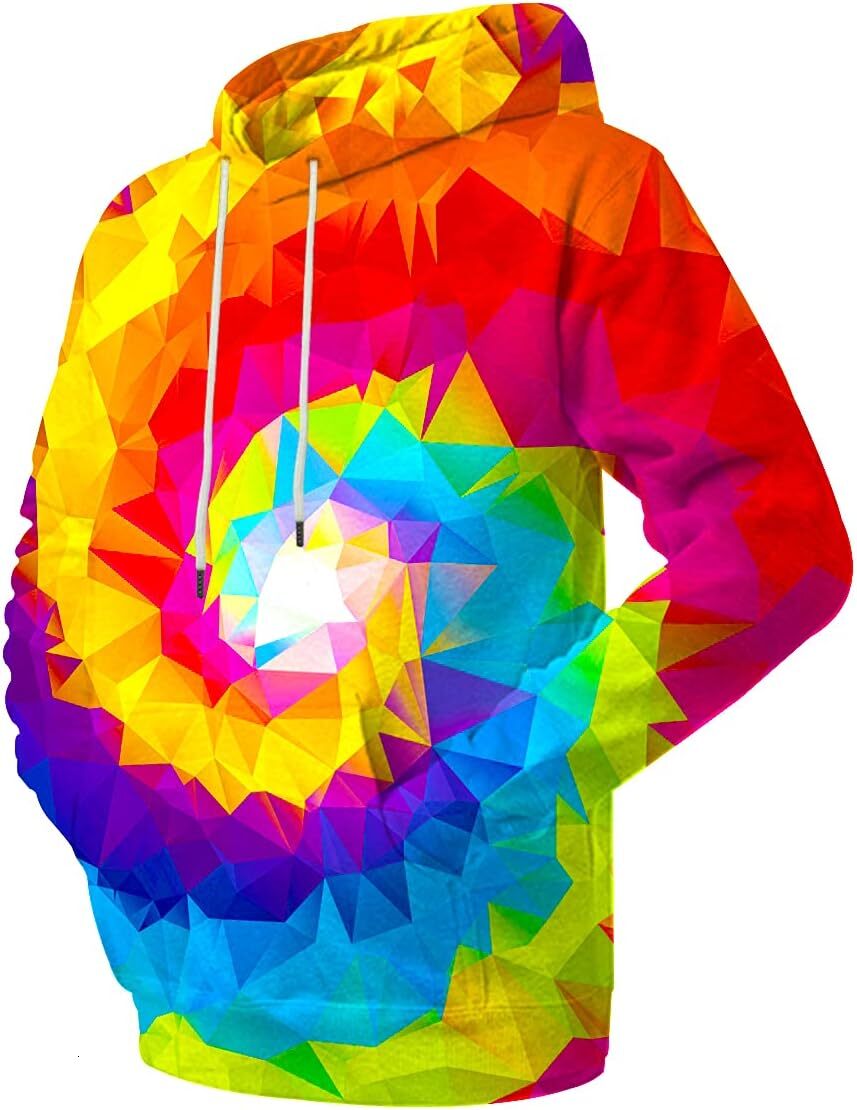 Hoodie for Mens Womens Unisex Graphic Print Hoodies 3D Colorful Novelty Design Long Sleeve Sweaters with Pocket Graphic Hoodies sweatshirt Fashio