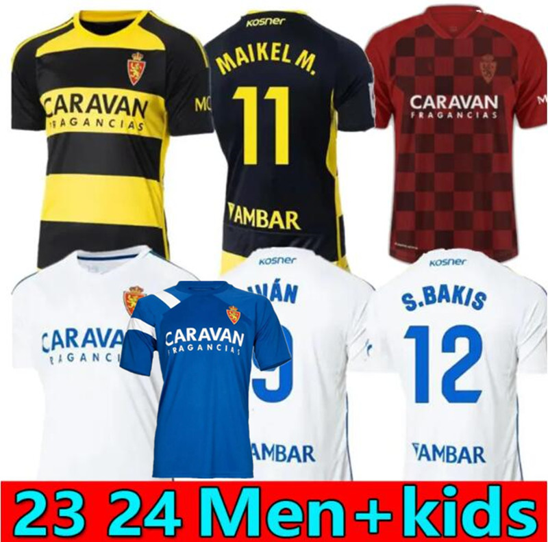 2023 2024 Real Zaragoza Soccer Jerseys Special edition Camisetas de futbol 23 24 BERMEJO GIULIANO SIMEONE MOLLEJO VADA IVAN home away football jersey shirt men kids 