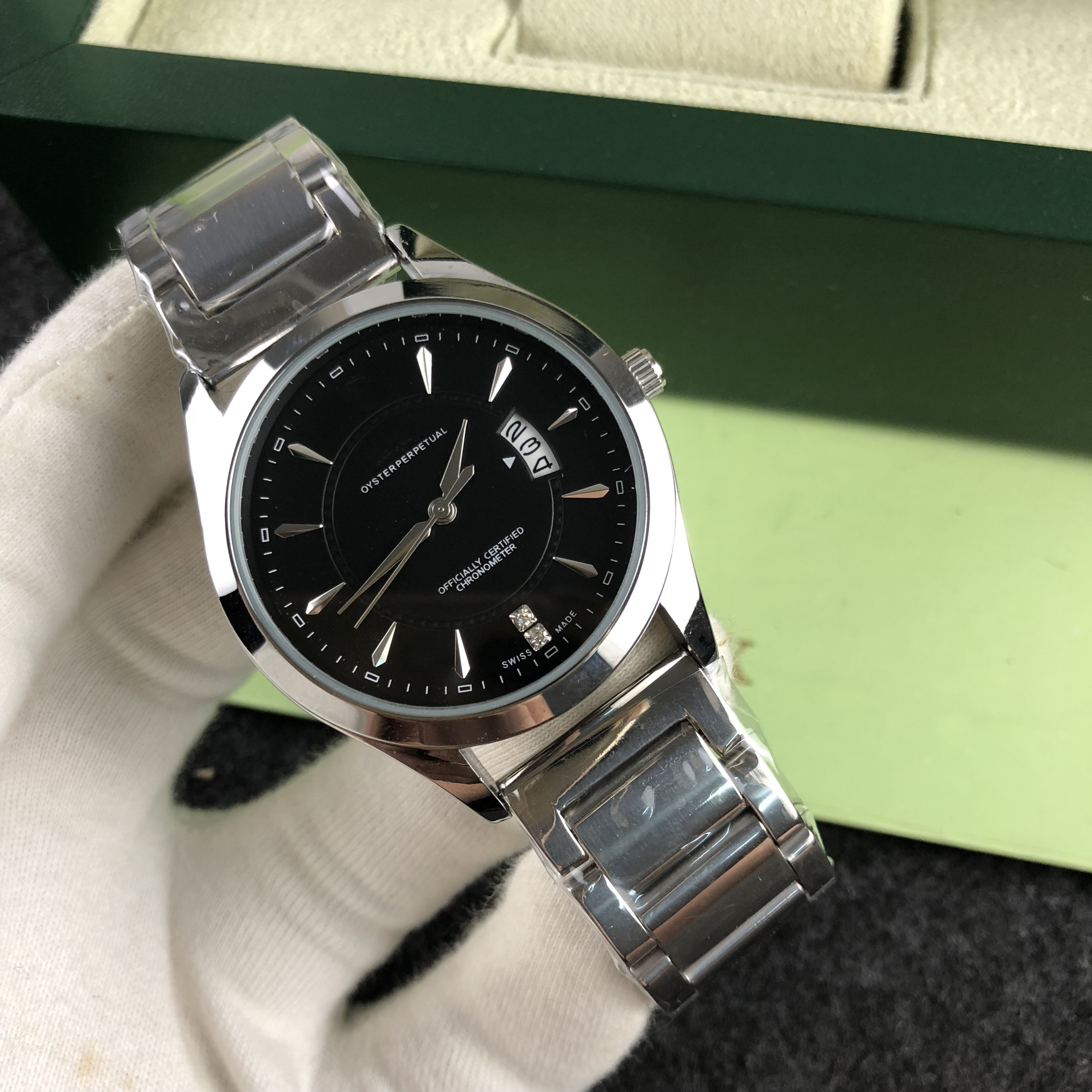 High quality mens women Cellini watches quartz movement watch dial work chronometre wristwatch leather strap stainless steel case waterproof montre
