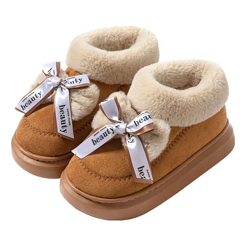 Women Boots Cotton Shoes Fashion Korean Version of All-purpose Snow Boots Female Winter 2024 New Type of Thick-soled Velvet Thermal Short