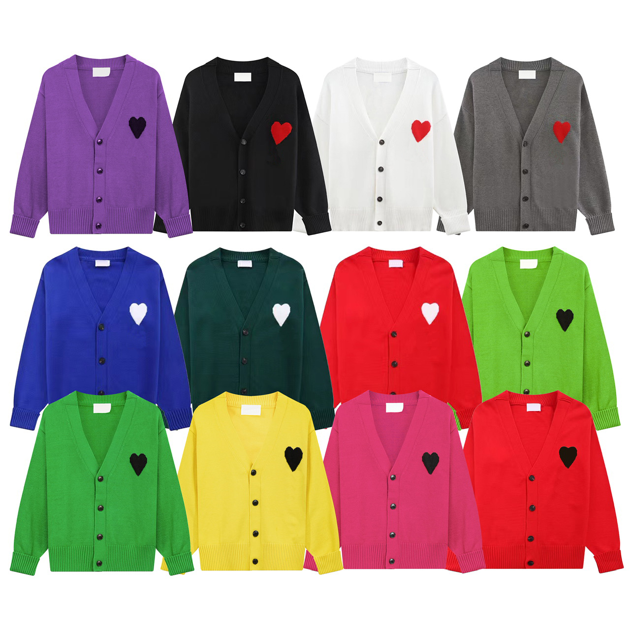 Womens Sweaters Casual Cardigan women designer Sweater Loose Single Breasted Fashion Sweaters 2024 Spring Office Female All-match Top Coat Shirt-image-961509418