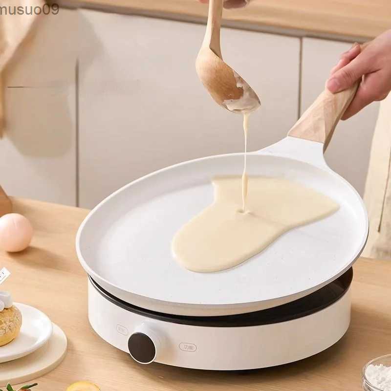 Pans GIANXI Breakfast Pancake Pan Medical Stone Skill Thickened Non stick Skill Egg Pancake Steak Skill Hamburg Bread L260529-image-961520451