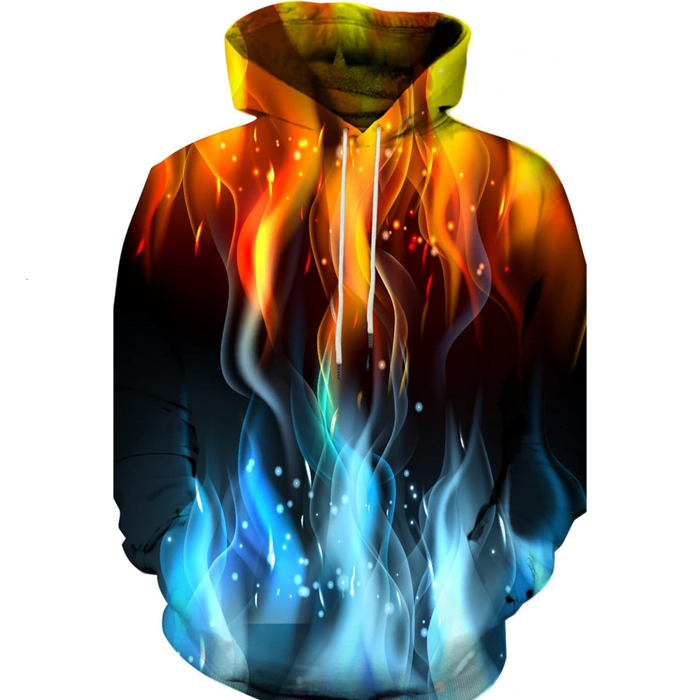 Hoodie for Mens Womens Unisex Mens and Womens Novelty Hoodies 3D Fashion Digital Print Pullover Hooded Sweatshirts with Pockets Graphic Handsome