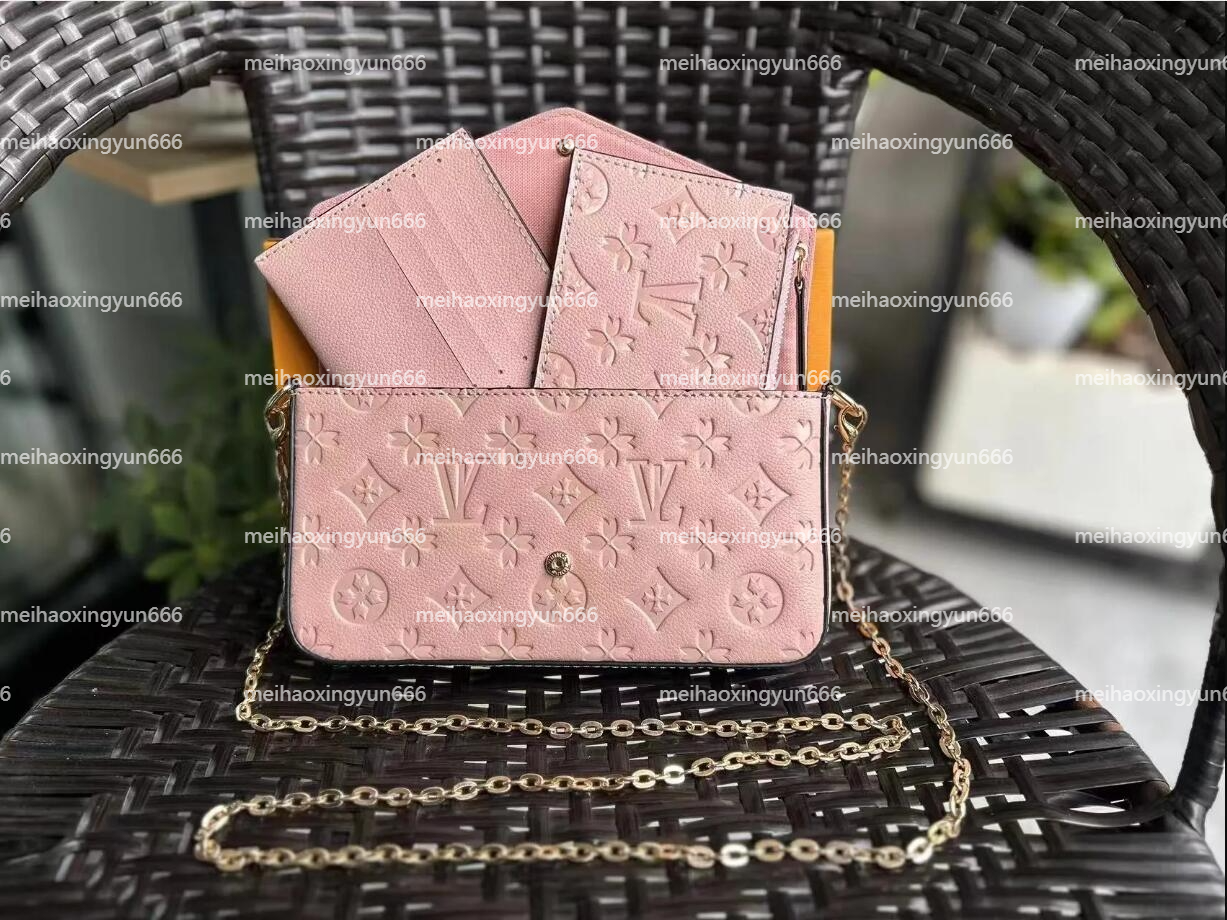 Designer Bag 3 pieces Multi FELICIE POCHETTE Chain Bags Handbags Crossbody Purse Fashion Women Shoulder Bags Lady The Totes Bag Female backpack W