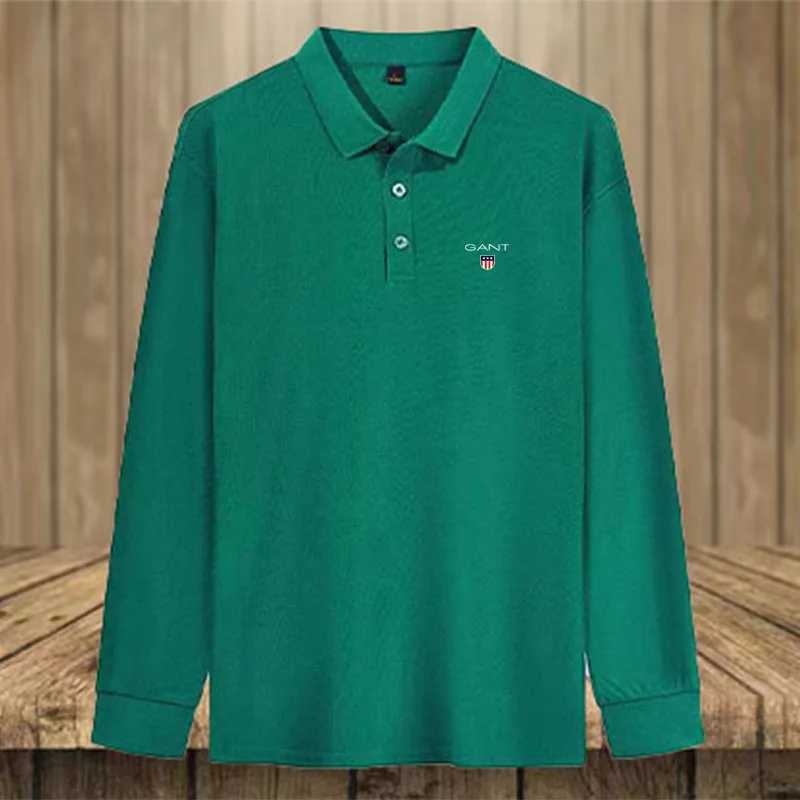 2024 new Fashion style Solid color mens long-sleeved shirt fashion with American retro loose Internet celebrity explosion LX241109