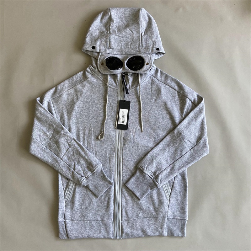 Goggle Hood Veste à capuche homme designer printemps automne poches multiples lentille coton sweat léger zippé décontracté