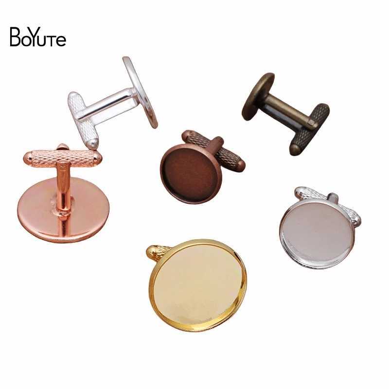 Boyute (20 pièces / lot) Round 12-14-16-18-20 mm Cadre de base de bouffeur de manchette vierge rétro rétrospéré des bijoux faits à la main access
