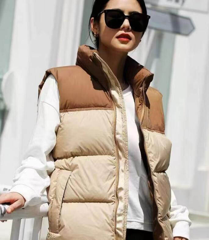 Women's winter down vest outdoor casual warmth white puffer gilet coat Top Grade Mens veste for man and wome 10 color Waistcoat