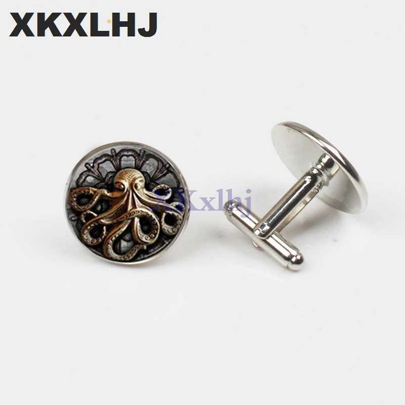 Xkxlhj 2018 Nouveau coup de manchette de poulpe à vapeur punk octopus bouffes de manchette pour hommes de haute qualité W241109