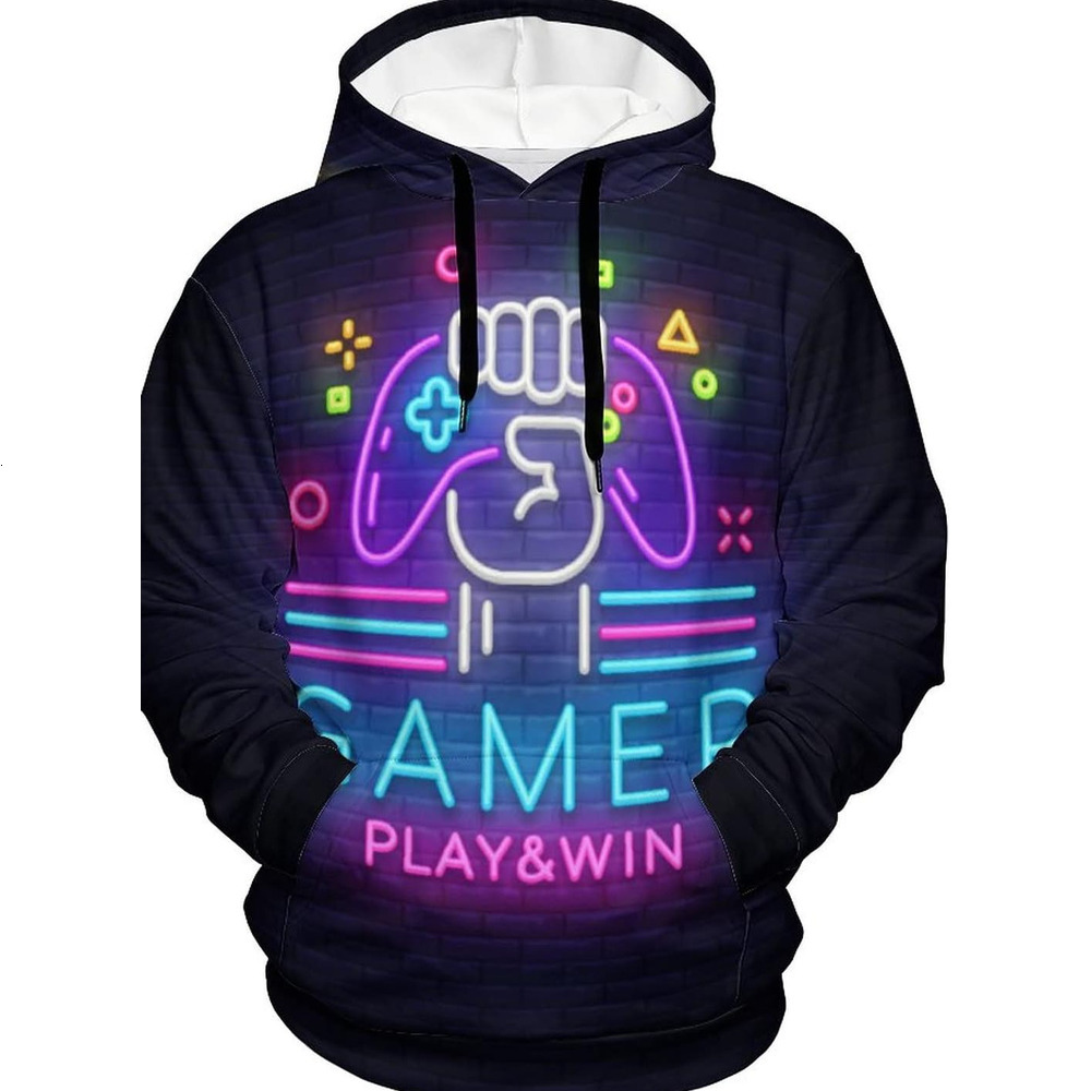 Hoodie for Mens Womens Unisex Novelty Hoodie 3D Printed Casual Hoodies Pullovers Sweatshirt for Men Women Adults Youth Graphic games console