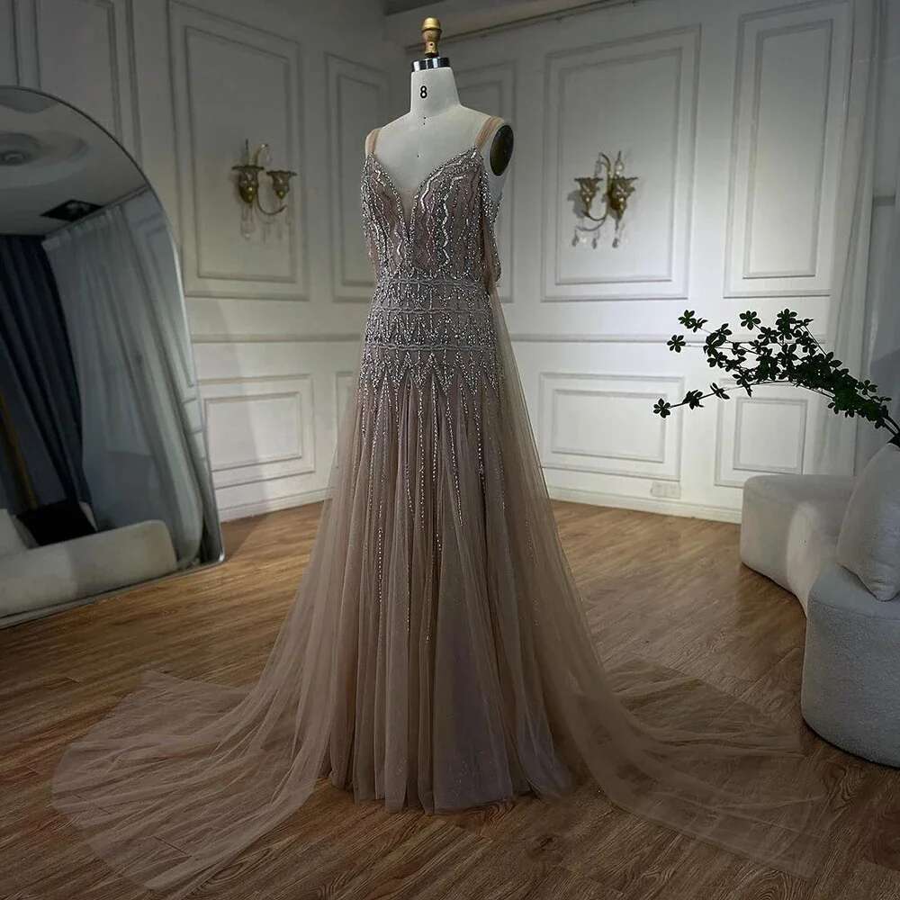 Hill Arabe Serene Nude A E Spaghetti Strap Boued Dubai Night Robes Robes For Party La L Persumized Vening