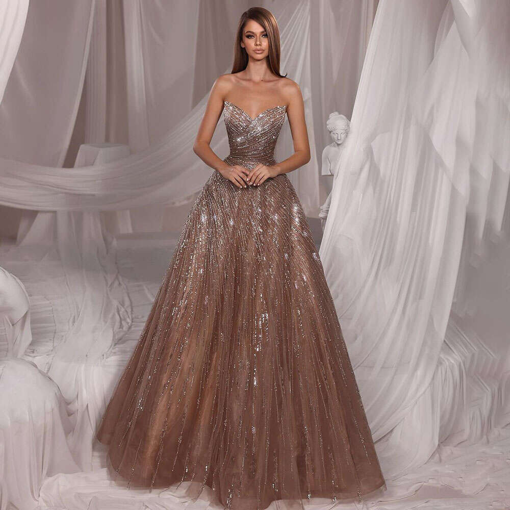 SERENE Hill Arabe Caramel A E Per perlé Dubai Dubin Robes Robes pour fête la Vening personnalisée L