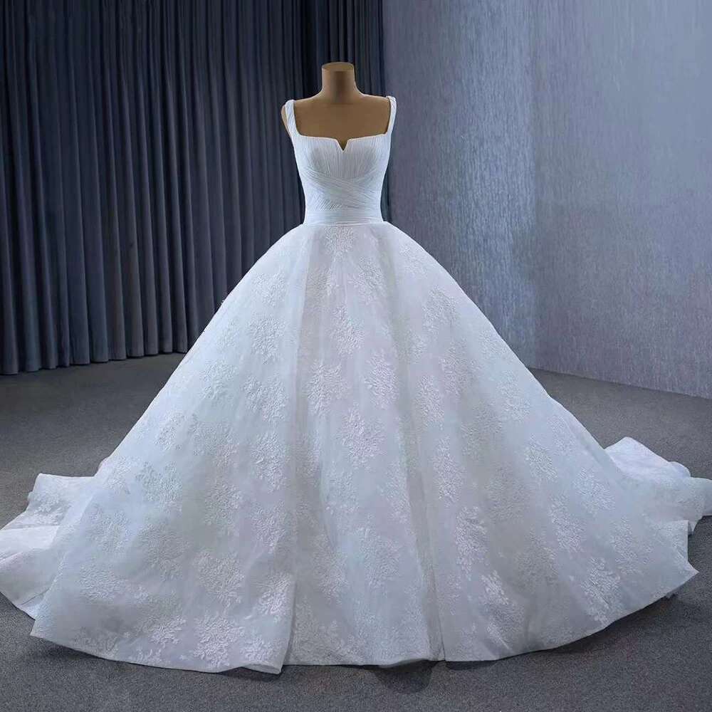 White Serene Hill Up Lace Breded Bride Robes de mariée Robe de mariée HIME END MADE HM