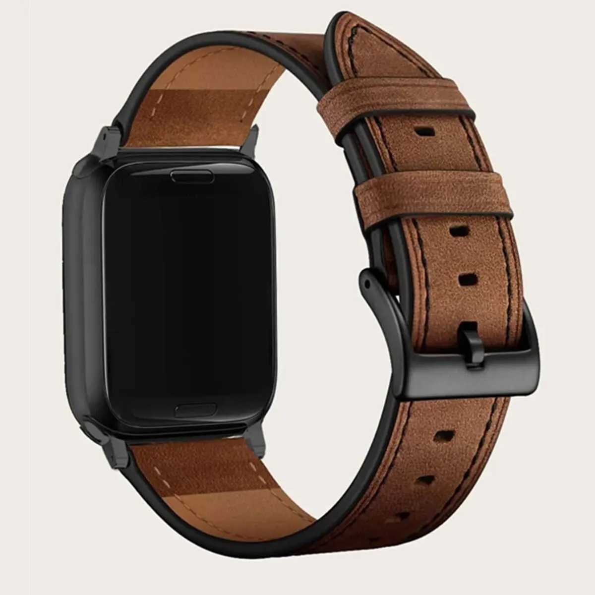 Bands de monotage STRAP DE CUIR POUR LA BANDE AMPLE 44MM 40MM 42MM 38MM 49MM 45 mm pour la série I 8 7 6 5 4 3 SE H241108 3Z3Y