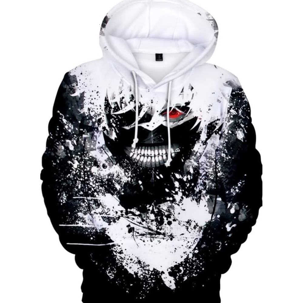 Hoodie for Mens Womens Tokyo Ghoul 3D Funny and Cool Women men Hoodie Sweatshirt Hip Hop Sportswear Unisex Size Hoodies