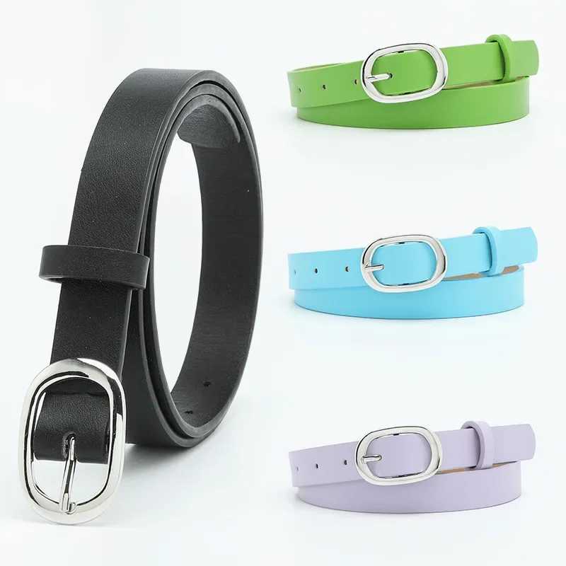 PU Le cuir en cuir en métal rond à aiguille boucle courroie robe femme jeans ceinture de luxe de luxe de luxe de luxe x241109