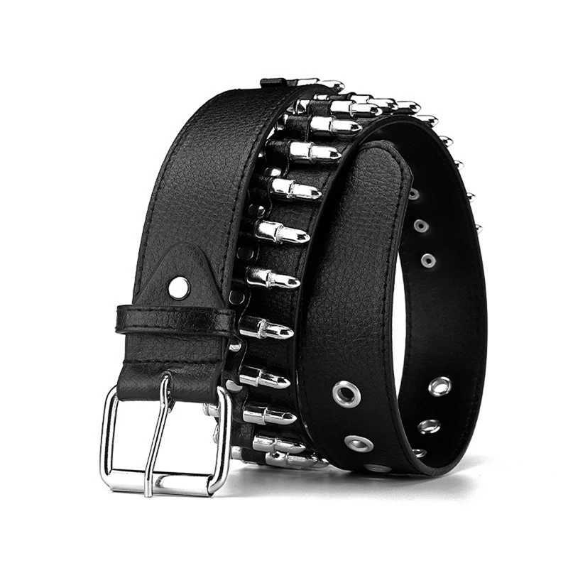 Punk Style Belt Y2K Gothic Mens Fashion Womens Rivet Stud Imitation Leather Belt Womens Jeans Retro Accessories X241109
