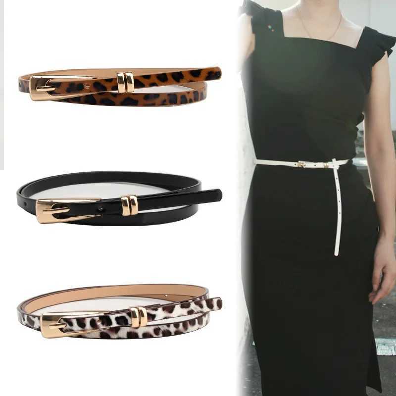 Leopard Print Belts for Wan Thin PU Belts Skirts Coat Decorative Waistbands Womens Fashion Clothing Accessories Summer 2023 New Collection X24110
