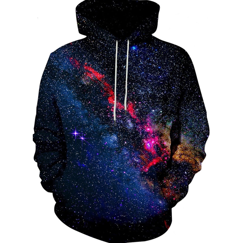 Hoodie for Mens Unisex Mens and Womens Novelty Hoodies 3D Fashion Digital Print Pullover Hooded Sweatshirts with Pockets Graphic Cool Black