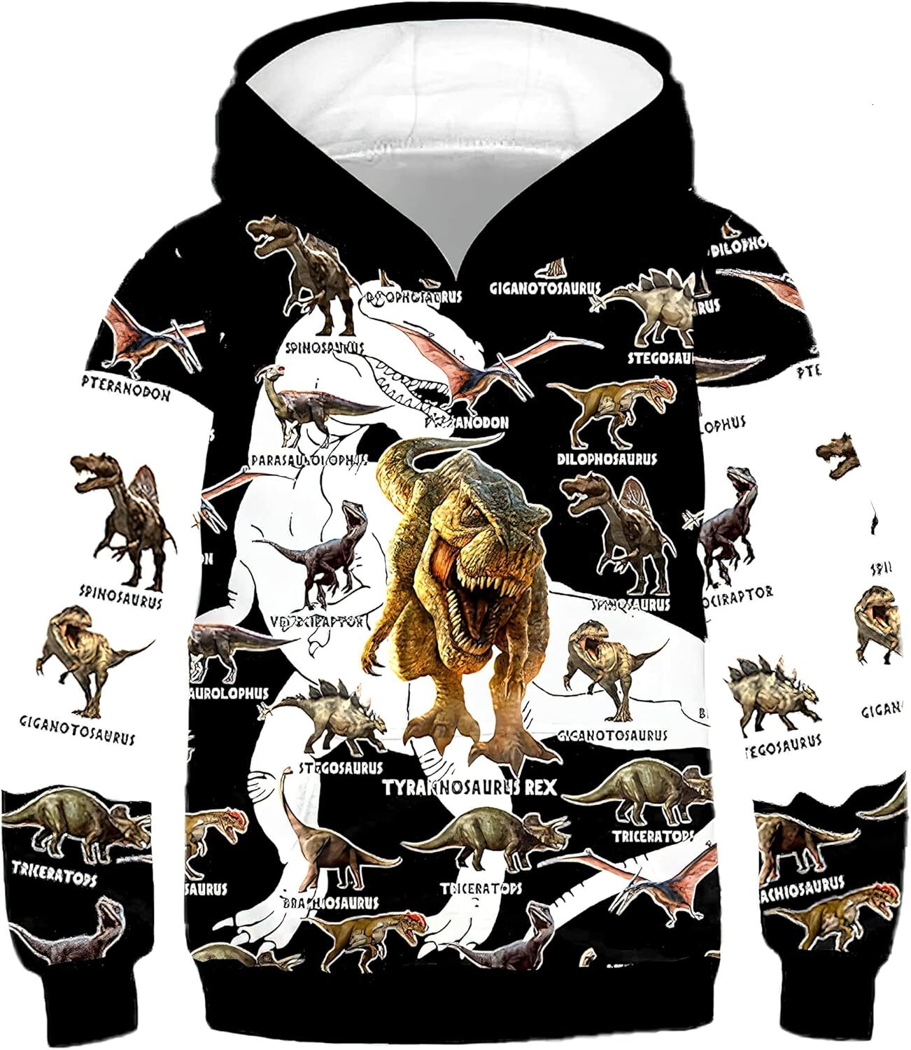 Hoodie for Mens Womens Unisex 3D Boys Dinosaur Hoodies for Kids 3D Prints Sweatshirts Pullover with Pocket Graphic Handsome and fashionable