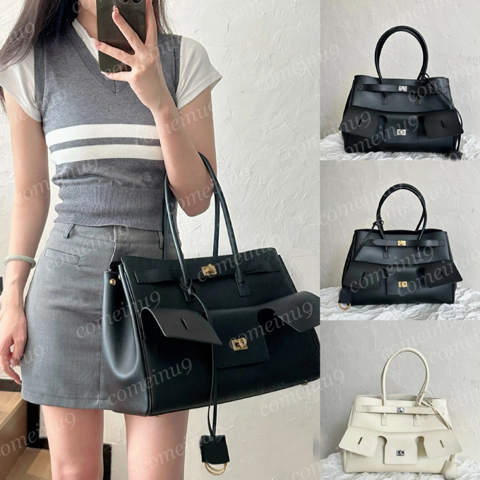 Mirror Quality Designer Handbags Large Tote Shopping Bags Women Soft Cowhide Leather Shoulder Crossbody Bag Men Briefcase Laptop Multi-role Bag P
