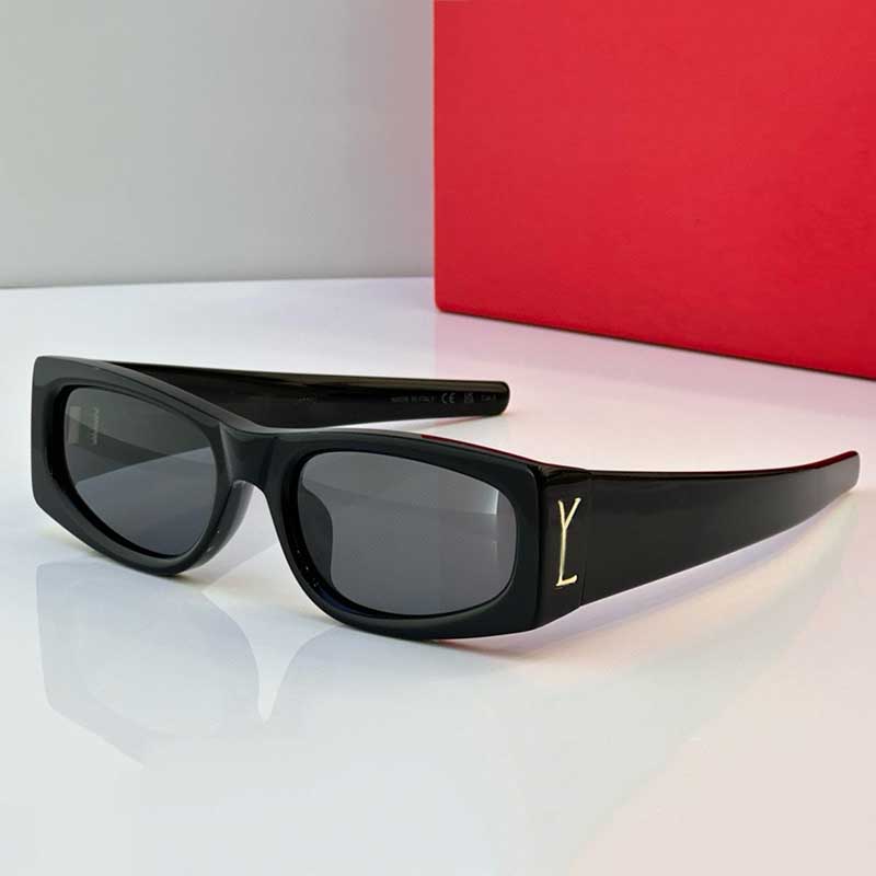 SL M140 Designer Rectangular Sunglasses Luxury Women Acetate Sunglasses Nylon Lens Cassandre on the Temples 100% UV Protection Fashion Retro Womens