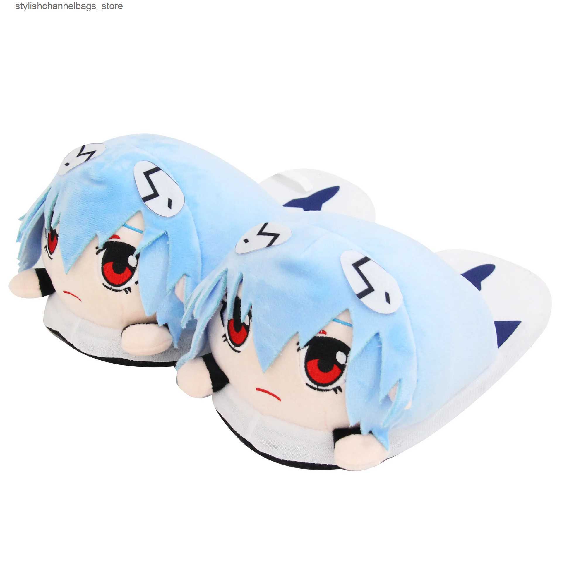 Pantoufles de dessins animés couple de famille Sliders New Century Evangelion Warriors plus Rei Ayanami anime automne coton d'hiver Sliders H2411