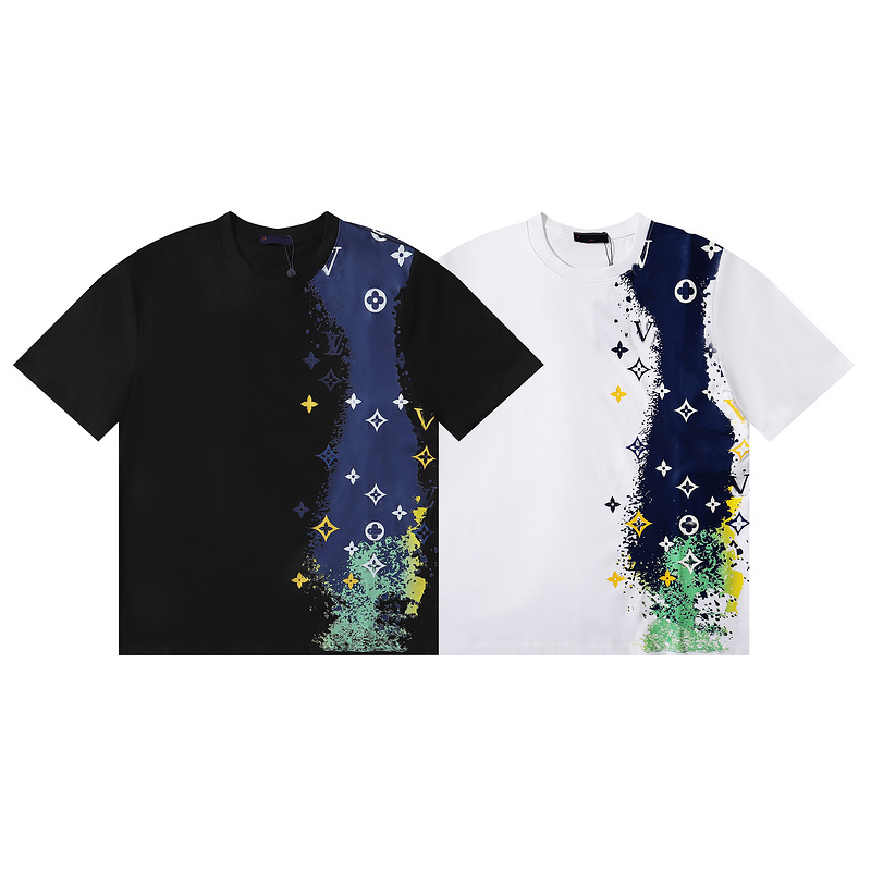 Summer Men Women Designers T Shirts Loose Oversize Tees Apparel Fashion Tops Mans Casual Chest Letter Shirt Street Shorts Sleeve Clothes Mens Tsh-image-962011834