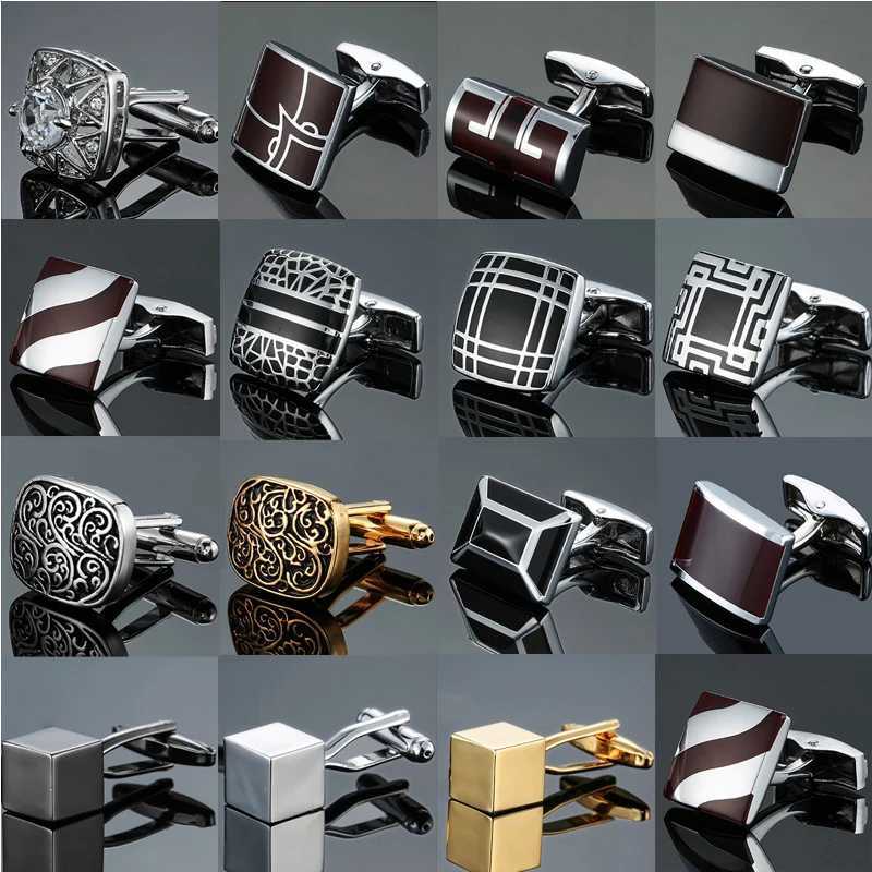 Poignons de boulangerie en émail de haute qualité Cuffs personnalisés pour hommes, bout de manchette de chemise de chemises de chemise de pointe