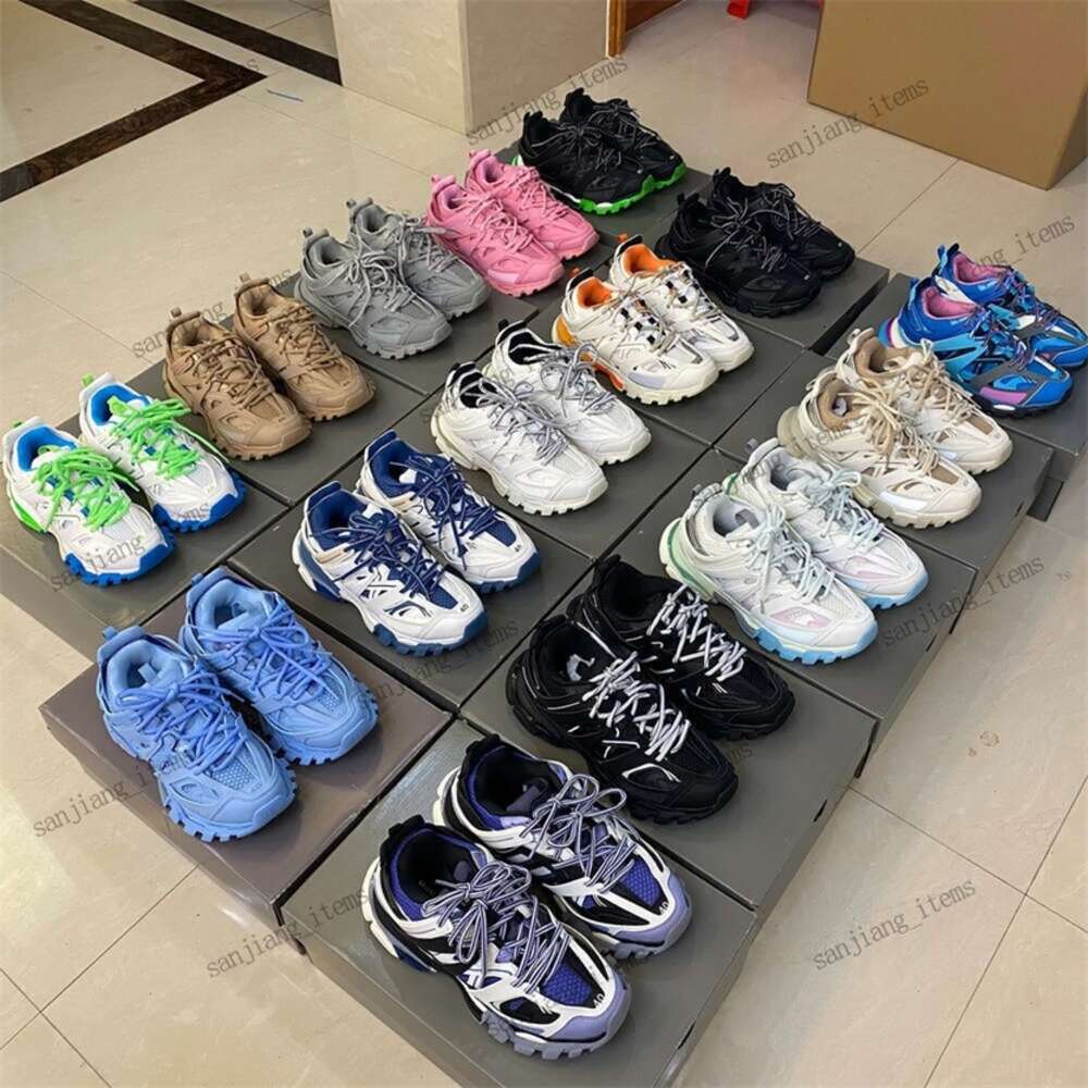 Factory Direct Sale Designer Shoes S Track 3 Casual Sneakers Womens Mens Triple S 3.0 Dad Shoe Paris Chunky Runners Black White Pink Grey Beige S-image-962689570