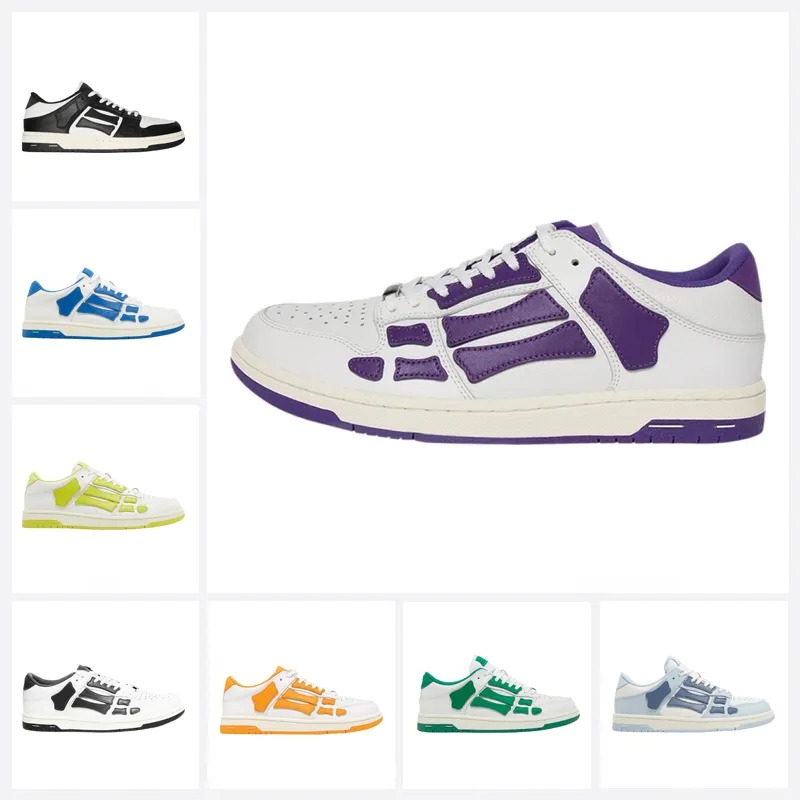 2024 Sneaker AM Amiiriimiri Bones Men Women Basketball Shoes High-top Low-top Fashion Sports Leisure Shoes With Box
